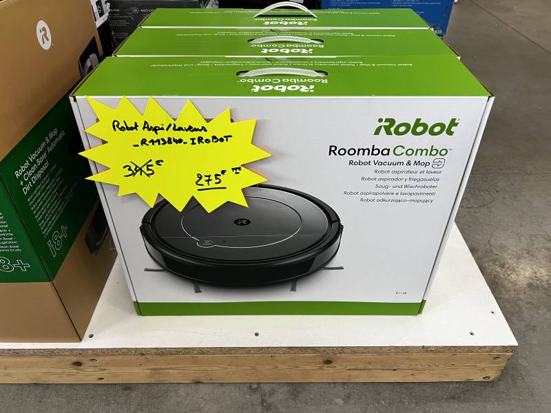 Robot aspirateur et laveur de sol Roomba Combo de IRobot 