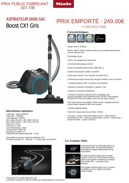 ASPIRATEUR SANS SAC MIELE en soldes à LA TESTE DE BUCH