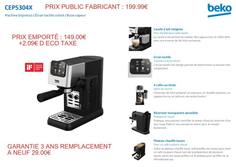 Vente de machines à café à prix discount près de LANTON