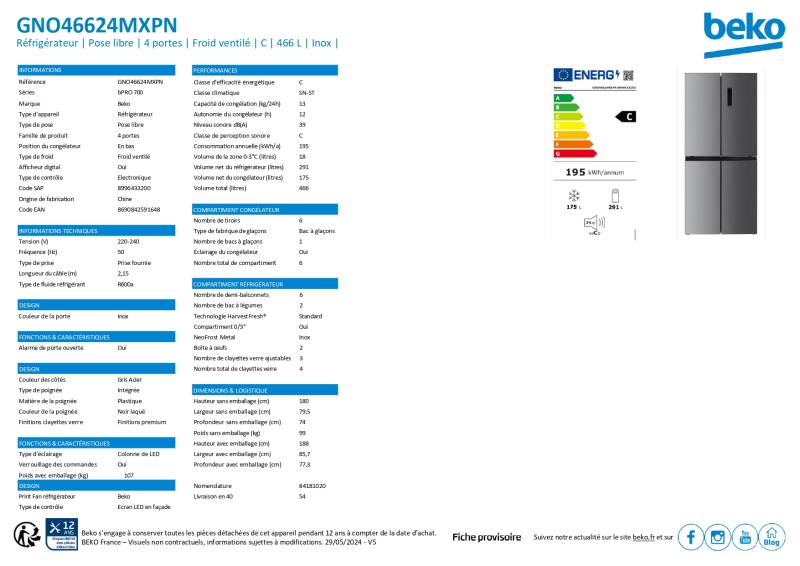 Réfrigérateurs grandes largeurs Gironde