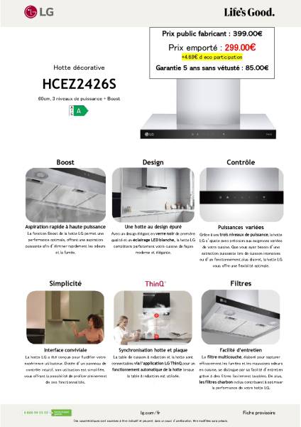 Hottes aspirantes puissante à prix discount à la teste de buch