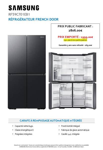 Réfrigérateurs multiportes pas chers à Arcachon