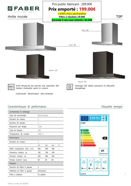 Hottes aspirantes puissante à prix discount à marcheprime